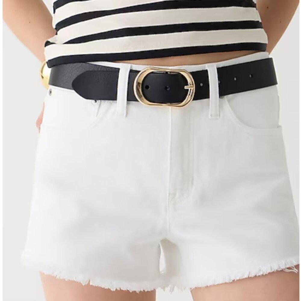 Jcrew Relaxed denim short in white
